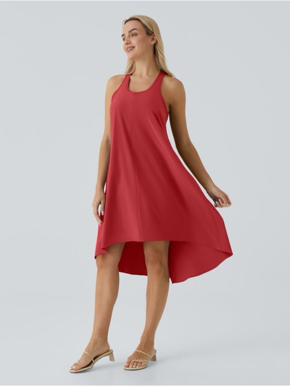 Halara Breezeful RacerPocket High Low Flowy Midi Size Large